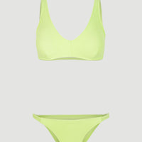 Terry Lucia Longline Triangle Bikini Set | Sunny Lime