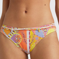 Cruz Bikini Bottoms | Yellow Scarf Print