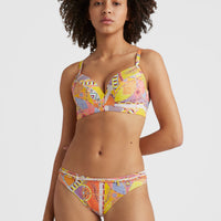 Cruz Bikini Bottoms | Yellow Scarf Print