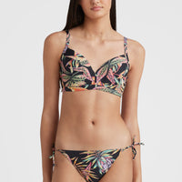 Bondey Bikini Bottoms | Black Tropical Flower