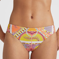 Maoi Bikini Bottoms | Yellow Scarf Print