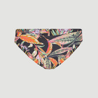 Maoi Bikini Bottoms | Black Tropical Flower