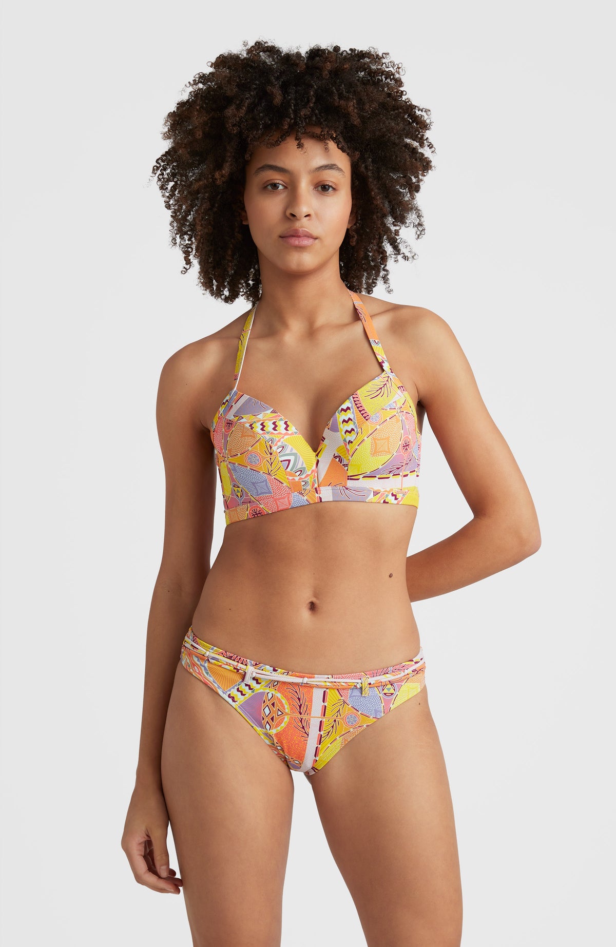 Panama Mould Wire Bra Bikini Top | Yellow Scarf Print – O'Neill
