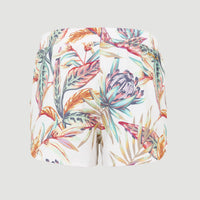 Anglet Swim Shorts | White Tropical Flower