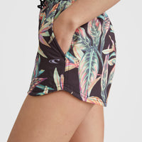 Anglet Swim Shorts | Black Tropical Flower