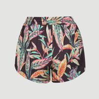 Anglet Swim Shorts | Black Tropical Flower