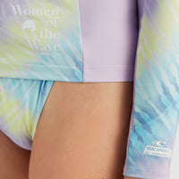 Women Of The Wave Longsleeve UPF 50+ Sun Shirt Skin | Blue Tie Dye