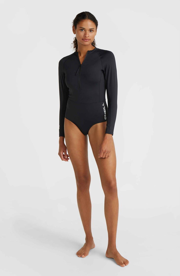 Women of the Wave Long Sleeve Surf Suit | Black Out