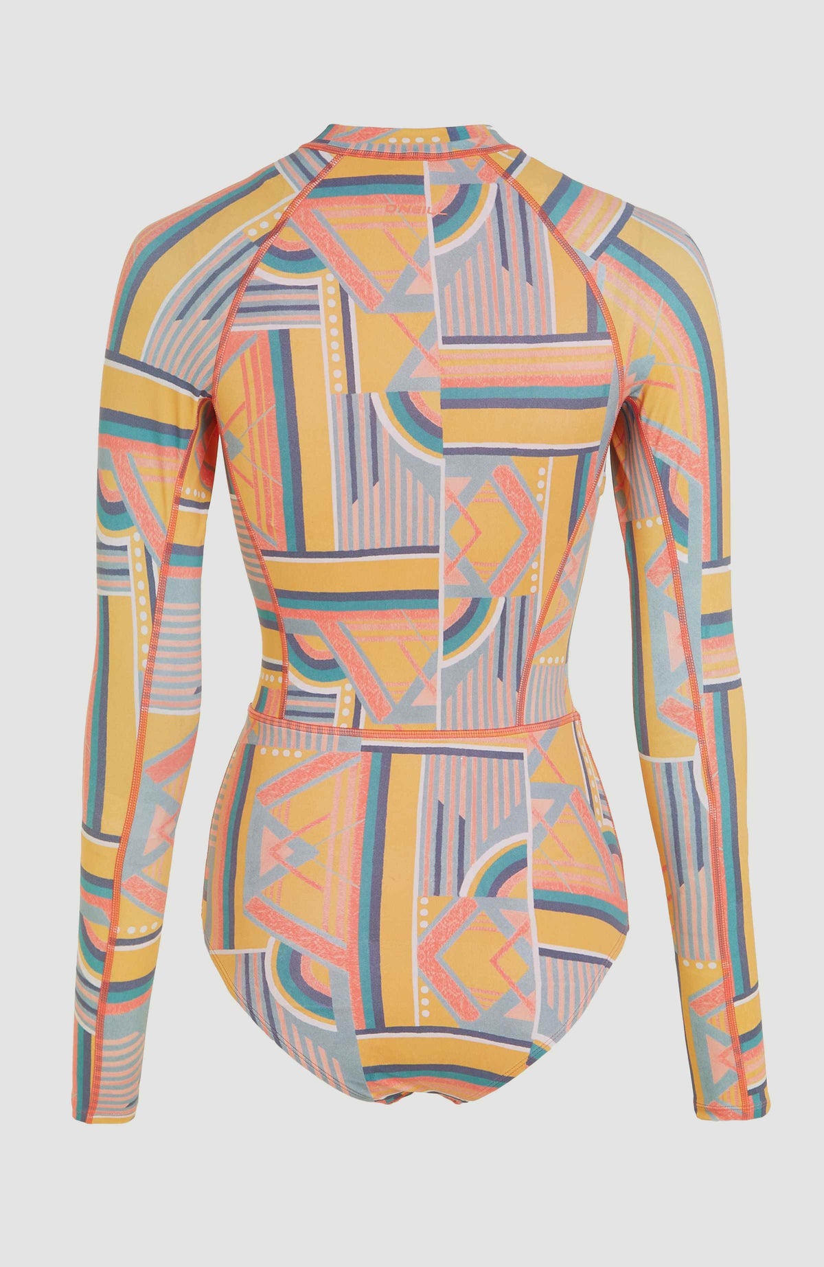 Women of the Wave Long Sleeve Surf Suit | Yellow Art Geo – O