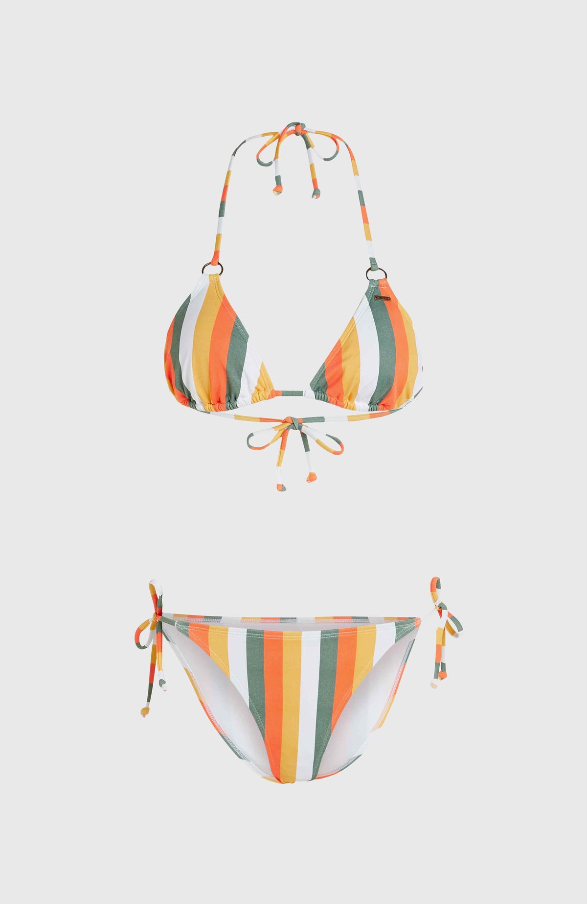 Capri - Bondey Bikini Set | Orange Multistripe