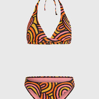 Marga Rita Bikini Set | Orange Rainbow Stripe