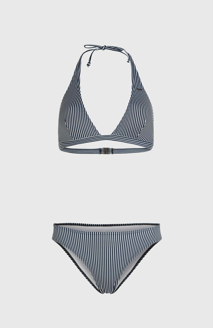 Essentials Maria Cruz Bikini Set | Black Simple Stripe