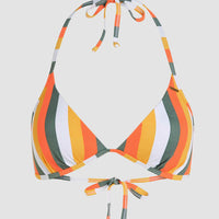 Sao Bikini Top | Orange Multistripe