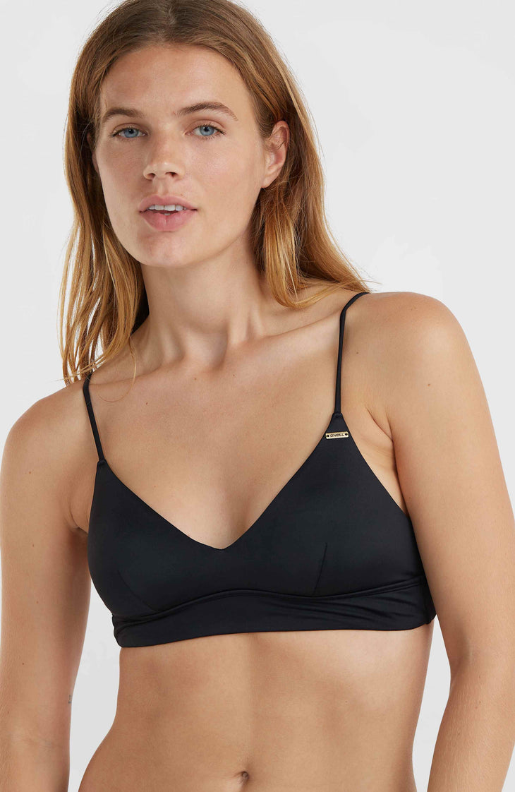 Wave Crop Bikini Top | Black Out