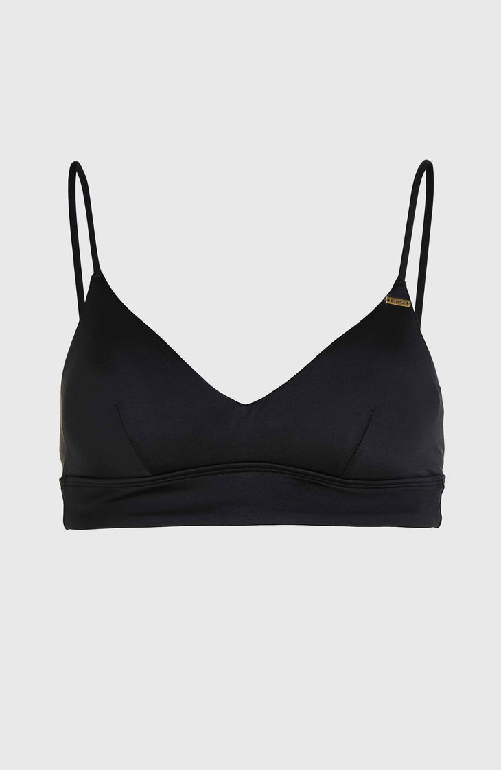 Wave Crop Bikini Top | Black Out
