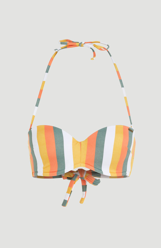 Havaa Bikini Top | Orange Multistripe