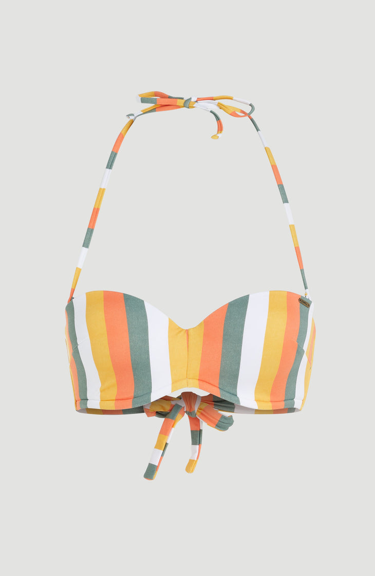 Havaa Bikini Top | Orange Multistripe