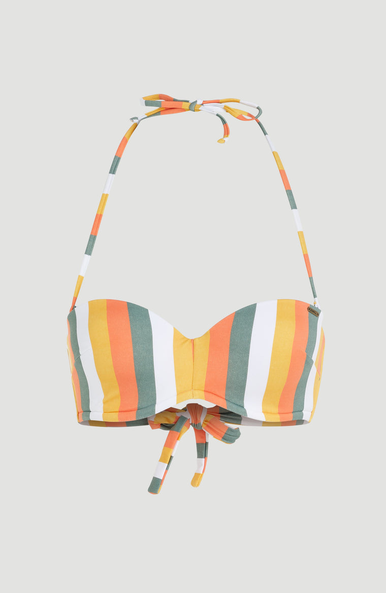 Havaa Bikini Top | Orange Multistripe