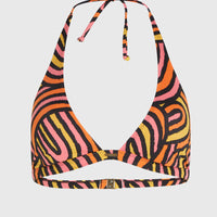Marga Bikini Top | Orange Rainbow Stripe