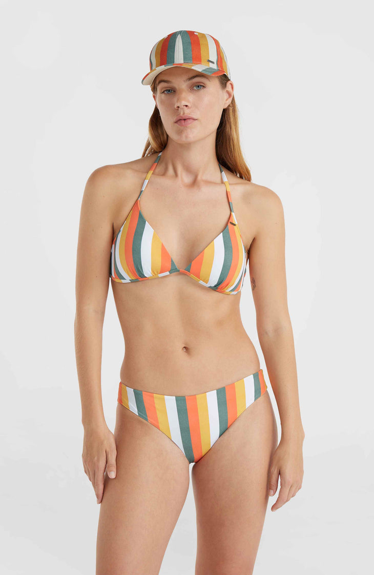 Maoi Bikini Bottoms | Orange Multistripe