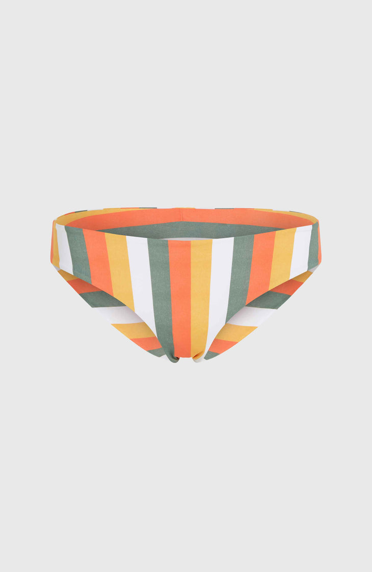 Maoi Bikini Bottoms | Orange Multistripe