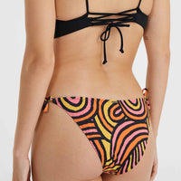 Bondey Bikini Bottoms | Orange Rainbow Stripe