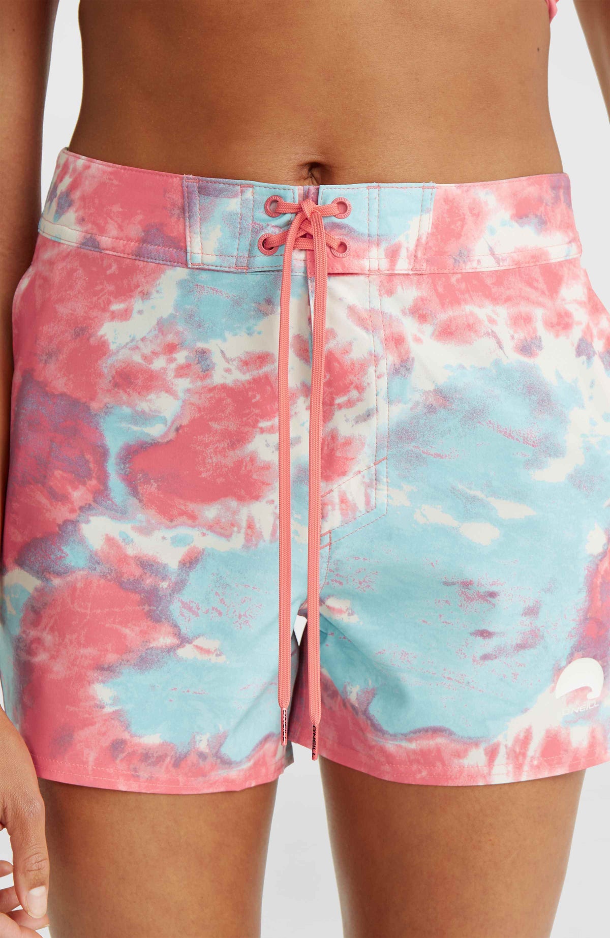 Women Of The Wave 14 inch Boardshorts | Pink Ice Cube Tie Dye