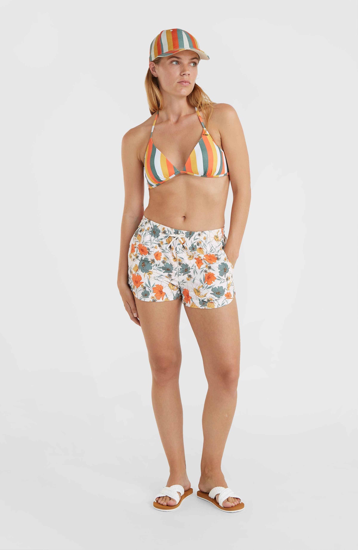 Anglet 11'' Swim Shorts | White Bluemchen