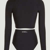 O'Neill Raglan Sleeve Surf Swimsuit Set | Black Out