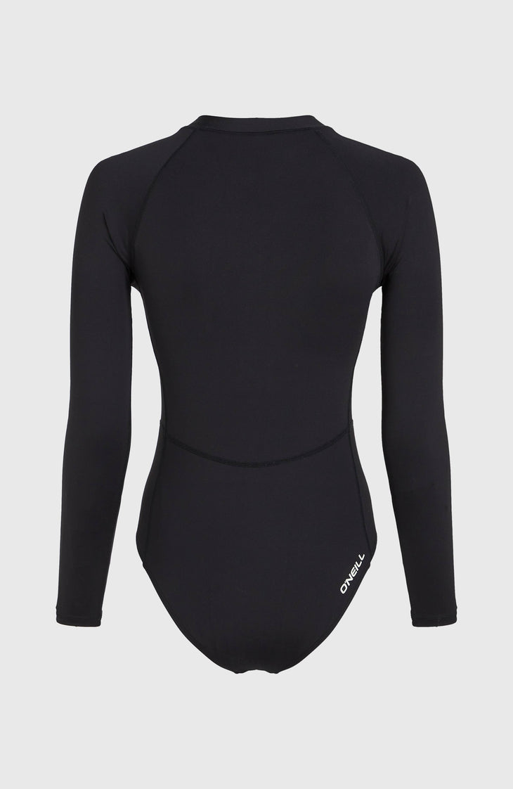 Women Of The Wave Long-Sleeve Surf Suit. | Black Out