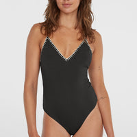 Saltwater Jaida Crochet Swimsuit | Black Out