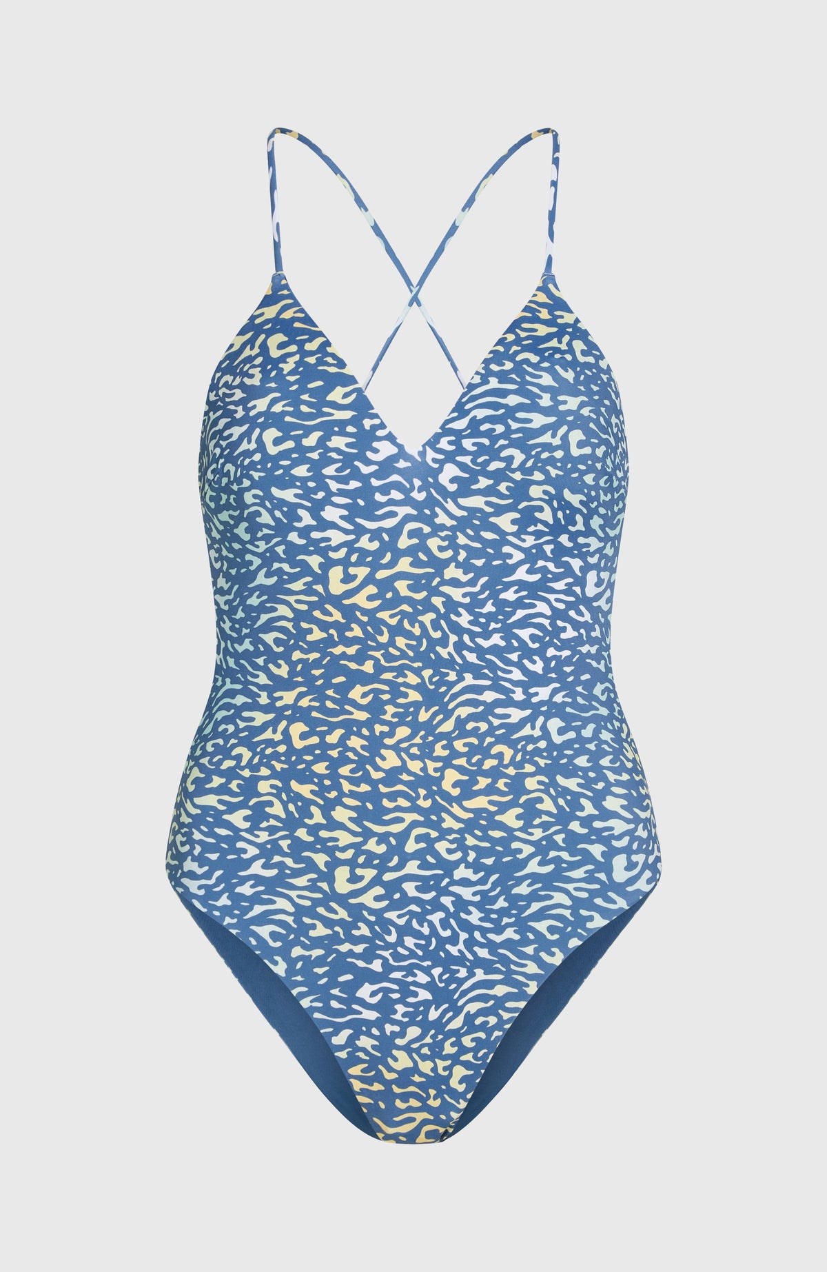 Jaida Swimsuit | Yellow Animal Blur
