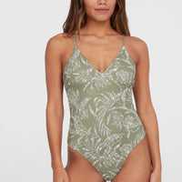 Jaida Swimsuit | Green Textured Jungle