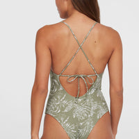 Jaida Swimsuit | Green Textured Jungle