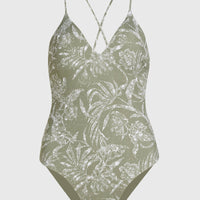 Jaida Swimsuit | Green Textured Jungle