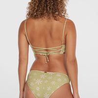 Beach Vintage Midles Rita Bikini Set | Green Daisyline