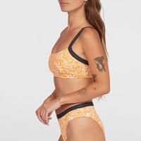 Sport Bikini Set | Orange Abstract Wave