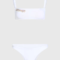 Bundoran Flamenco Embroidery Bikini Set | Snow White