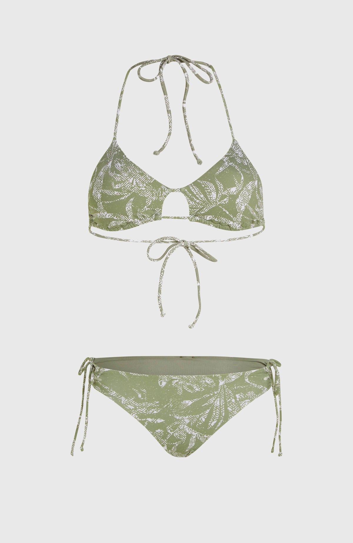 Madrid Jensen Bikini Set | Green Textured Jungle