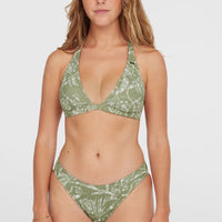 Essentials Maria Cruz Bikini Set | Green Textured Jungle