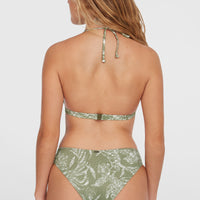 Essentials Maria Cruz Bikini Set | Green Textured Jungle