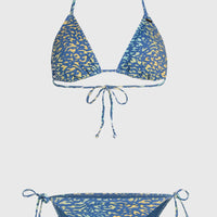 Essentials Capri Bondey Bikini Set | Yellow Animal Blur