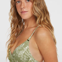 Baay Bikini Top | Green Textured Jungle