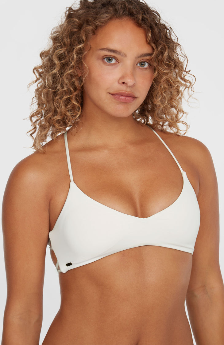 Huntington Bralette Bikini Top | Snow White
