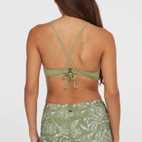 Grenada Bikini Bottoms | Green Textured Jungle