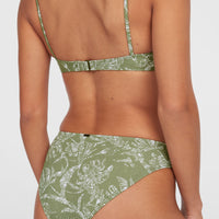 Rita Bikini Bottoms | Green Textured Jungle