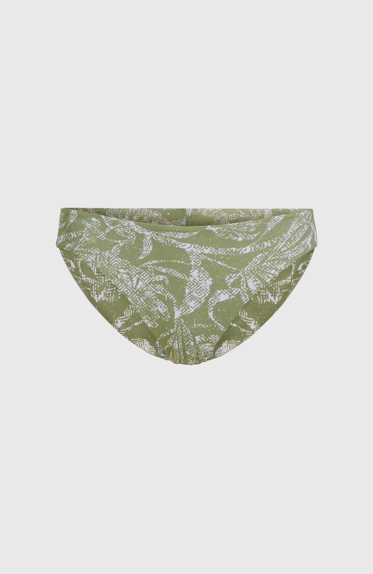Maoi Bikini Bottoms | Green Textured Jungle