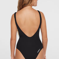 Essentials Script Swimsuit | Black Out