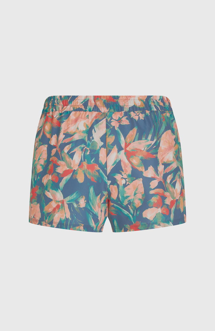 Essentials Print 12'' Swim Shorts | Blue Painted Tropics