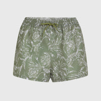 Essentials Print 12'' Swim Shorts | Green Textured Jungle